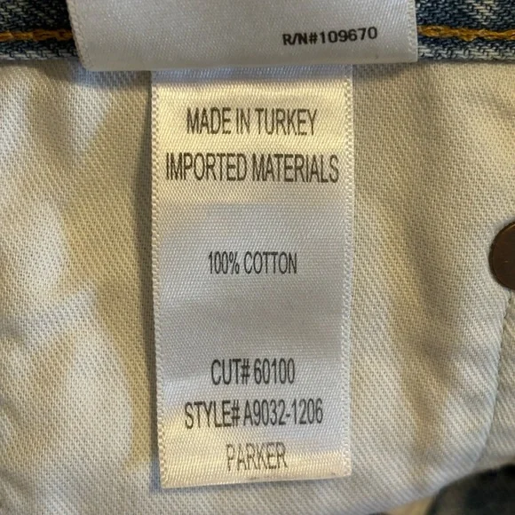 Agolde Parker Distressed Shorts in Rapture Style #A9032-1206 - Picture 8 of 8